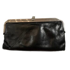 HOBO International black frame wallet large zip interior WLT 2